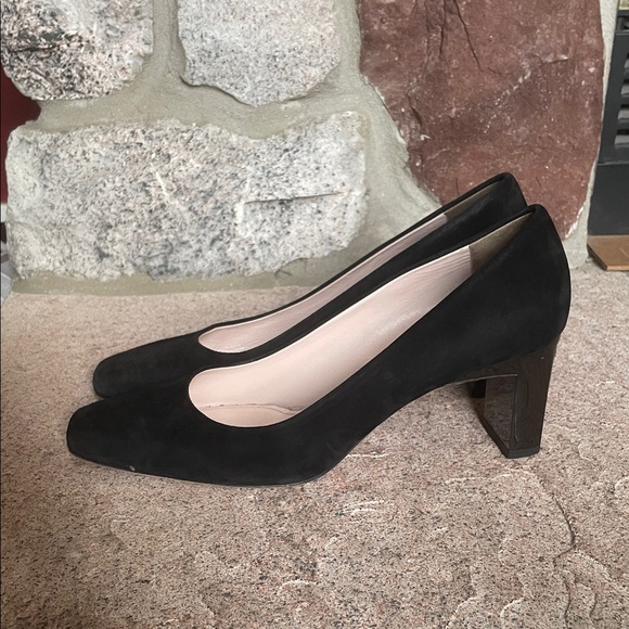 Miu Miu Black Suede Heels - Picture 4 of 9